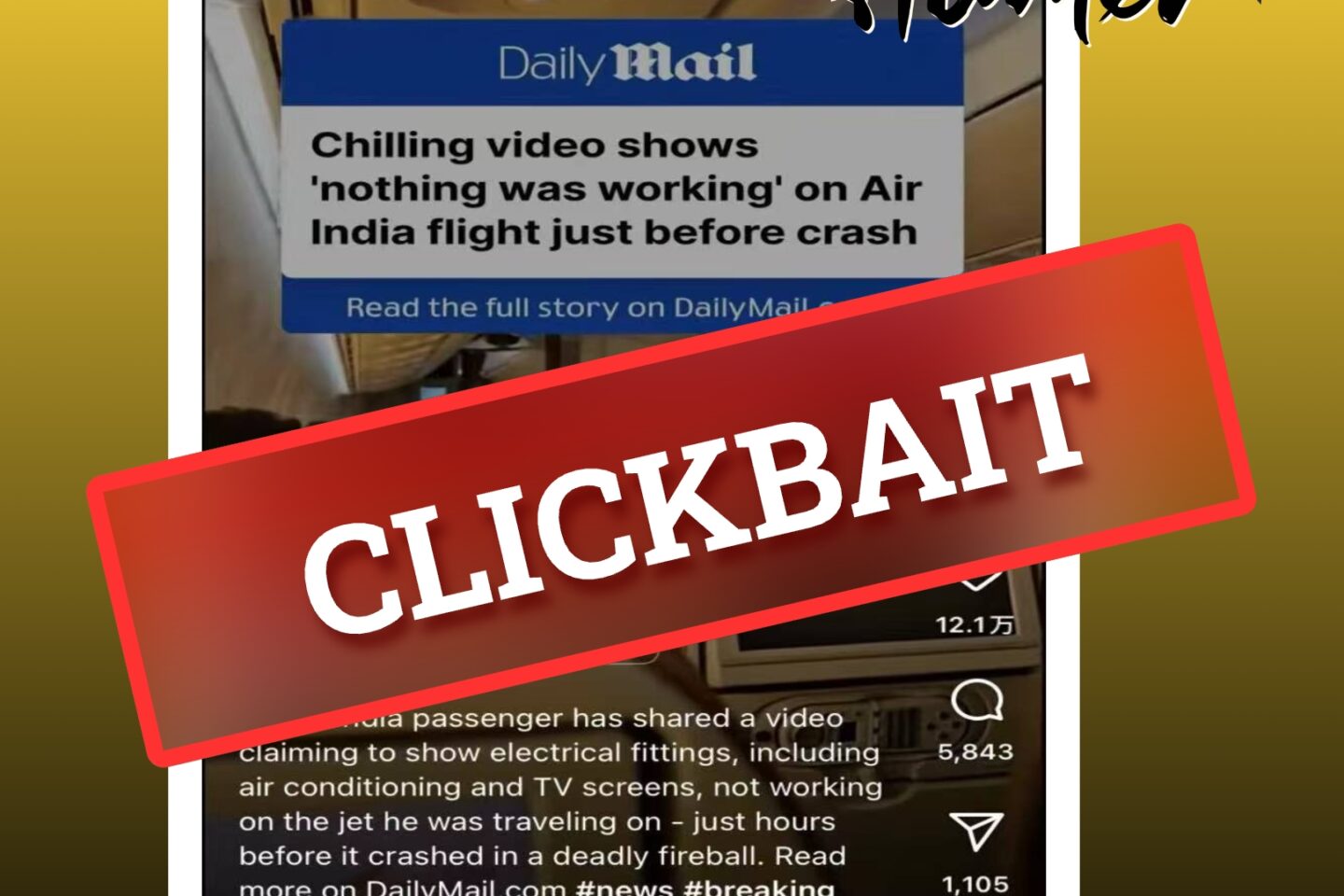Fact-check: ‘Pre-crash malfunction’ footage actually from earlier flight