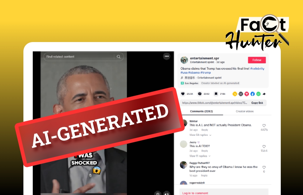 Fact-check: Viral TikTok of Obama saying “Trump crossed my final line” is AI-generated