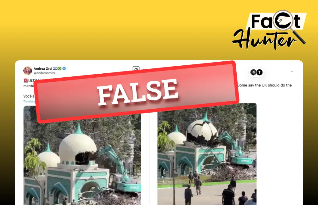 False: Viral video does not show mosque being demolished in China or India