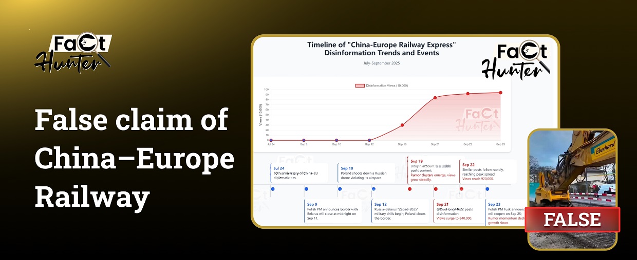 Fact-check: Viral video falsely potrayed as Poland’s sabotage of China–Europe Railway