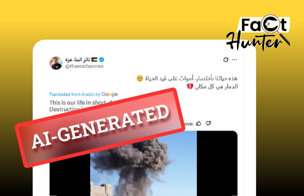 Fact-check: AI-generated explosion video falsely attributed to Gaza bombing