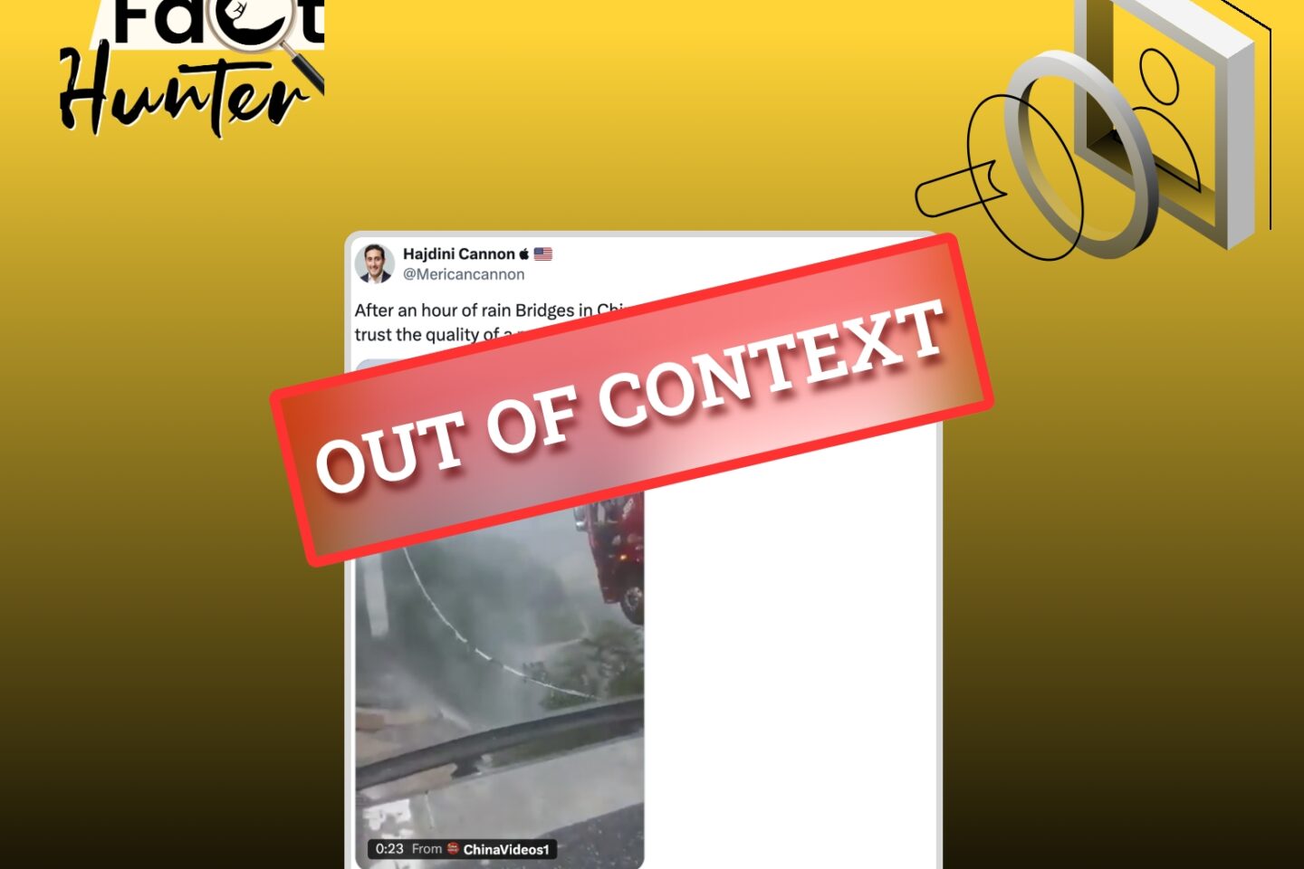 Fact Check: Viral “Truck Hanging from Bridge” Video Is Actually Old 2025 Footage of Guizhou Bridge Destroyed by Mudslide