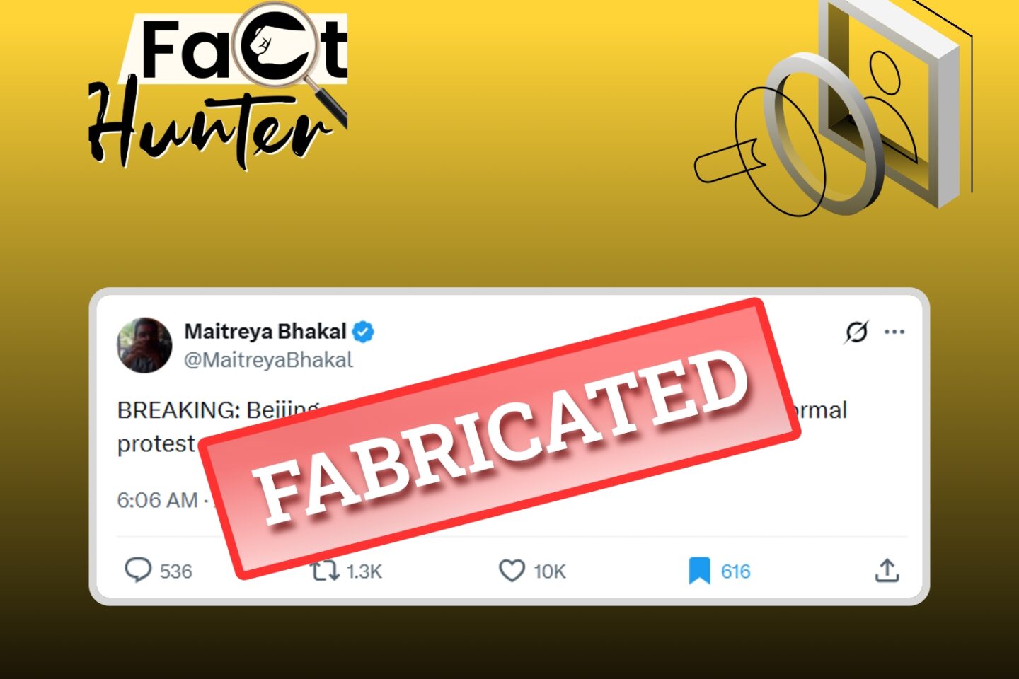 Fact check: Claim that Beijing summoned the Indian ambassador and lodged a formal protest is fabricated
